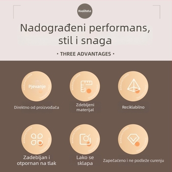 Vanjska sklopiva vreća za vodu, 8 L kapacitet, PE/TPE materijal, jednostavan stil, za kampiranje