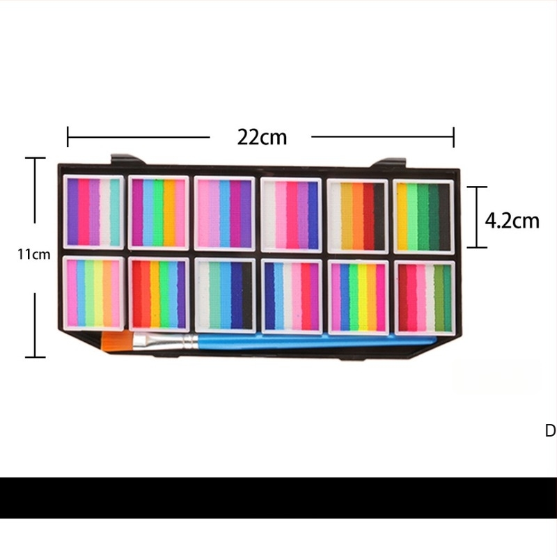 Set pigmenata za lice i tijelo djece, Art plus art, uljni pigmenti, fluorescentski pigmenti, 12 komada u pakiranju