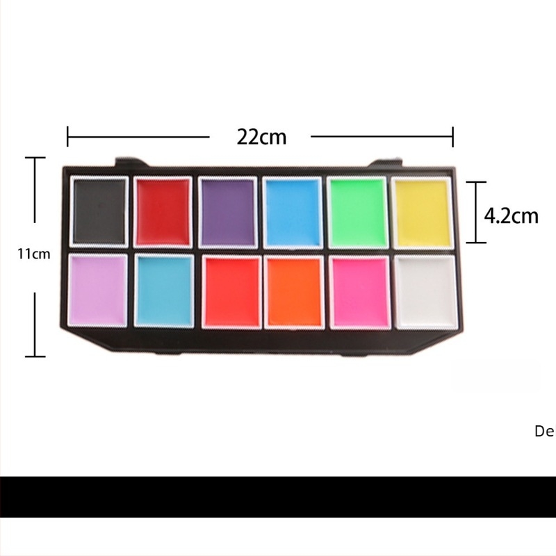 Set pigmenata za lice i tijelo djece, Art plus art, uljni pigmenti, fluorescentski pigmenti, 12 komada u pakiranju