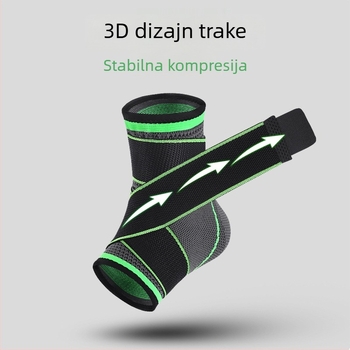 Prozračna pletena gležnja ortoza s remenom za trčanje, fitness i planinarenje – podrška gležnju od spandexa