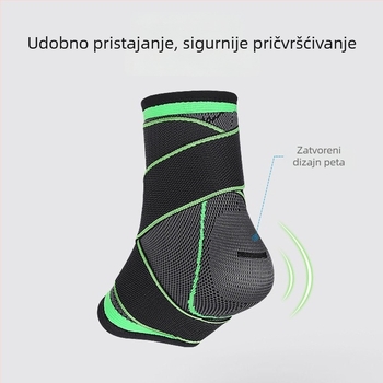 Prozračna pletena gležnja ortoza s remenom za trčanje, fitness i planinarenje – podrška gležnju od spandexa