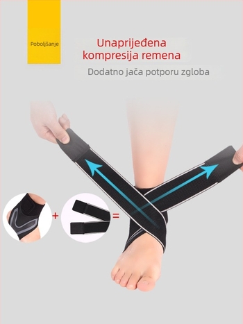 Gležan štitnik za sport – protiv uganuća, podrška oporavku, poliestersko vlakno, za nogomet