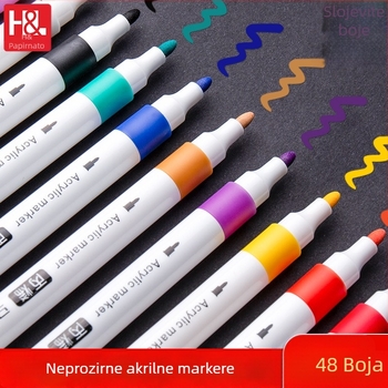 Good Li akrilni marker, 60 dopunjivih boja, akvarelni stil, za graffiti i DIY crtanje