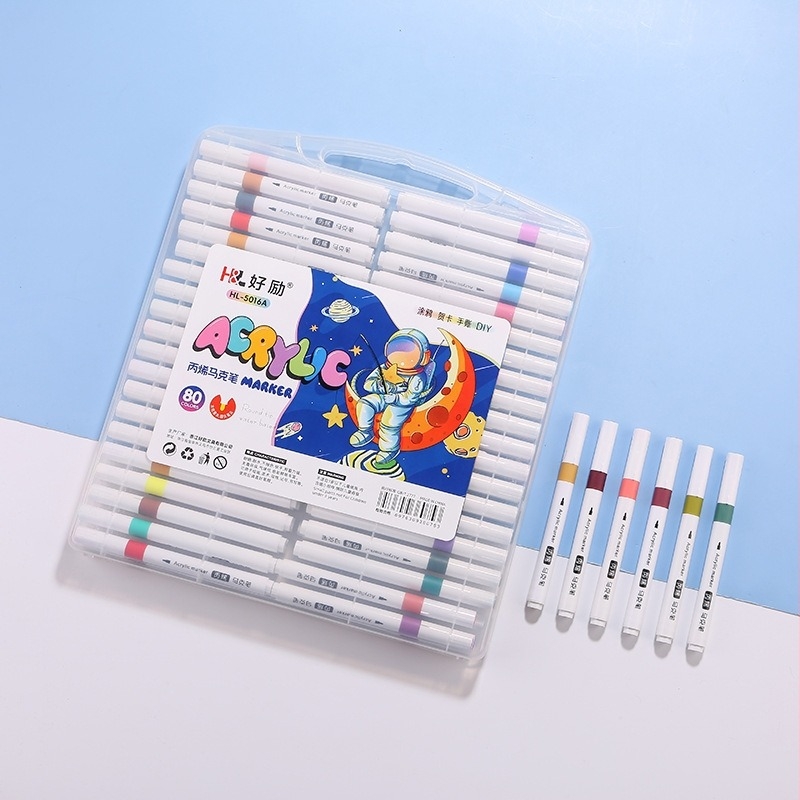 Good Li akrilni marker, 60 dopunjivih boja, akvarelni stil, za graffiti i DIY crtanje