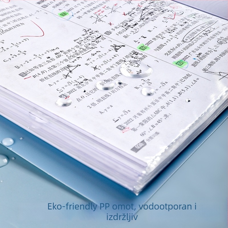 Folder za dokumente velike kapacitete s kopčom i prozirnim umetcima (PP)