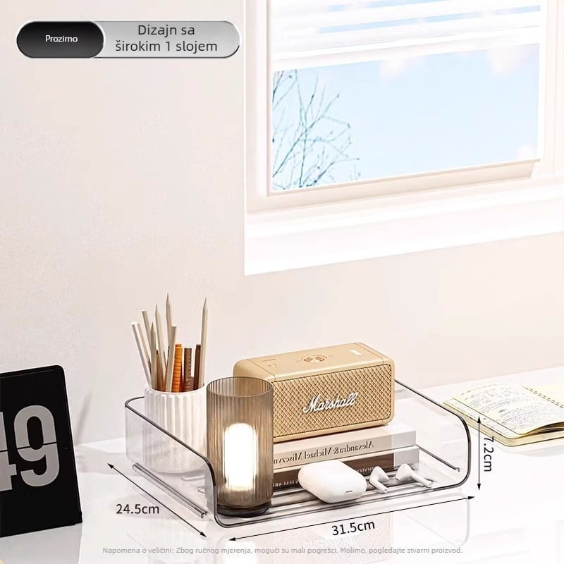 PET materijal, proziran višeslojni stolni držač za dokumente, stohabilan organizator dokumentacije