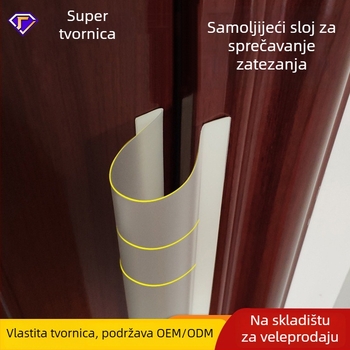 Traka zaštite od zatezanja vrata – samoljepljiva, crtani stil kartice za vrata, 1 kom