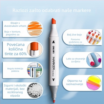 Deli 70816 Dječji vodeni markeri za bojenje, plastično kućište, osnovno pakiranje