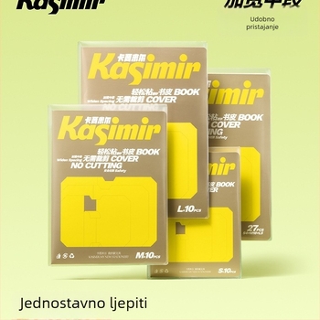 Samoljepljivi mat transparentni omot za knjige za I. i II. razred – segmentirani dizajn, jednostavna primjena, 2025 novi stil; poklon učenicima