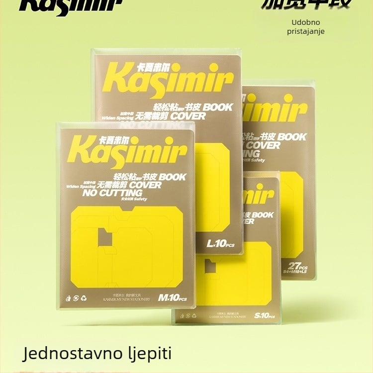 Samoljepljivi mat transparentni omot za knjige za I. i II. razred – segmentirani dizajn, jednostavna primjena, 2025 novi stil; poklon učenicima