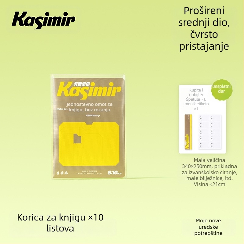 Samoljepljivi mat transparentni omot za knjige za I. i II. razred – segmentirani dizajn, jednostavna primjena, 2025 novi stil; poklon učenicima