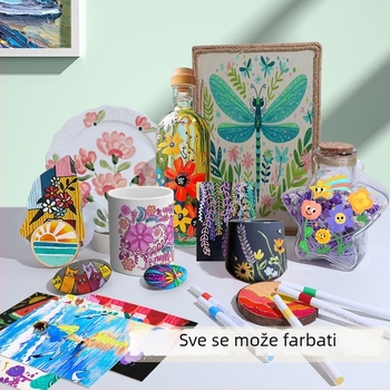 Akrilni marker za predškolsku umjetnost, akvarelni marker, neproziran završetak, slojevita akrilna četkica