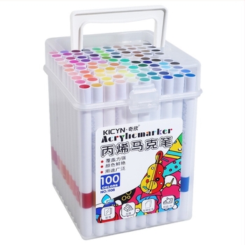 Akrilni marker za predškolsku umjetnost, akvarelni marker, neproziran završetak, slojevita akrilna četkica