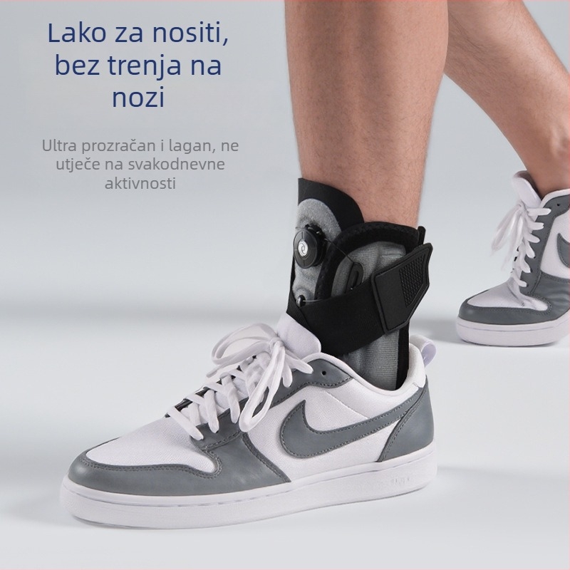 Nelix gležanj podrška za rehabilitaciju – Glavni materijal: tkanina s kukicom i petljom (Velcro); Pogodno za odrasle; Kategorija: gležanj podrška; Zaštitni dijelovi: gležanj