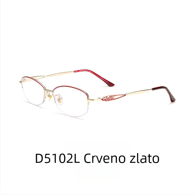 Naočale za čitanje s ultra-laganim legurom okvirom, AC leće, zaštita od plavog svjetla i otpornost na zračenje.