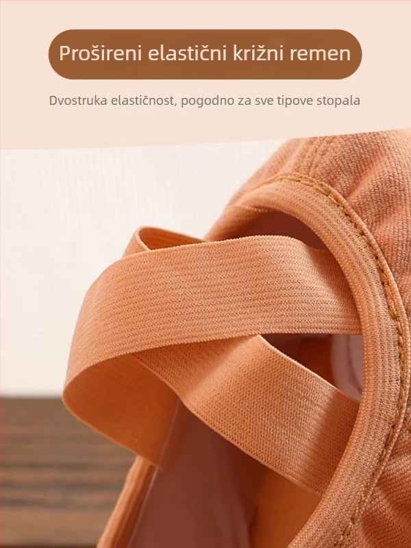 Dječje baletne cipele za djevojčice, PU potplat, pamukasti gornji dio, prozračne, ravnoteža, za baletnu vježbu