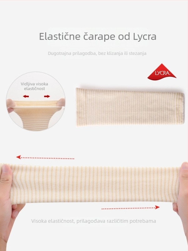 Dječje čarape do koljena, debele i tople, od combed cottona, duge iznad koljena, prozračne.