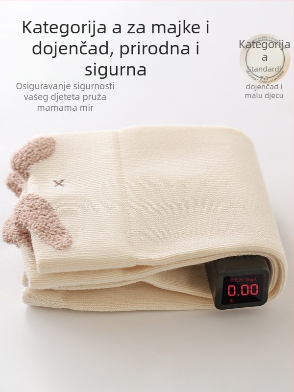BeBi koljenasti jastučići za puzanje - Sigurnosna Klasa A, Model YR25Q-15032, češirani pamuk, jacquard tkanina, ručno šivani šavovi