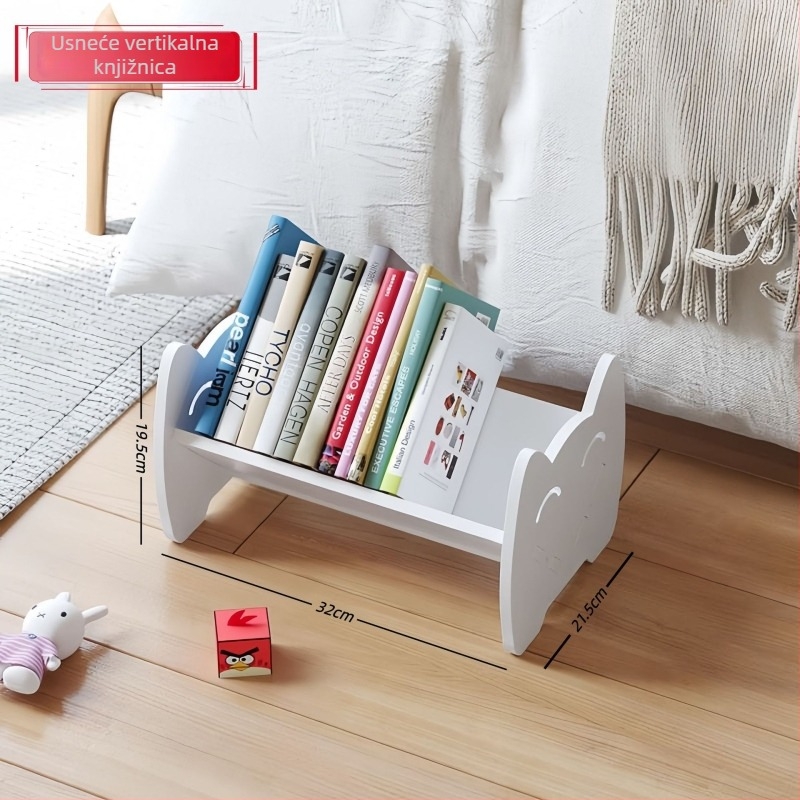 Stolni držač za knjige, višeslojni PVC regal, težina 1,6 kg, uredski organizator za stol