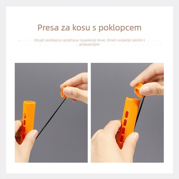 Cilindrični set alata za kovrčanje s perm-barom, s pokrivenom gumom, PP materijal, marka Han Rong