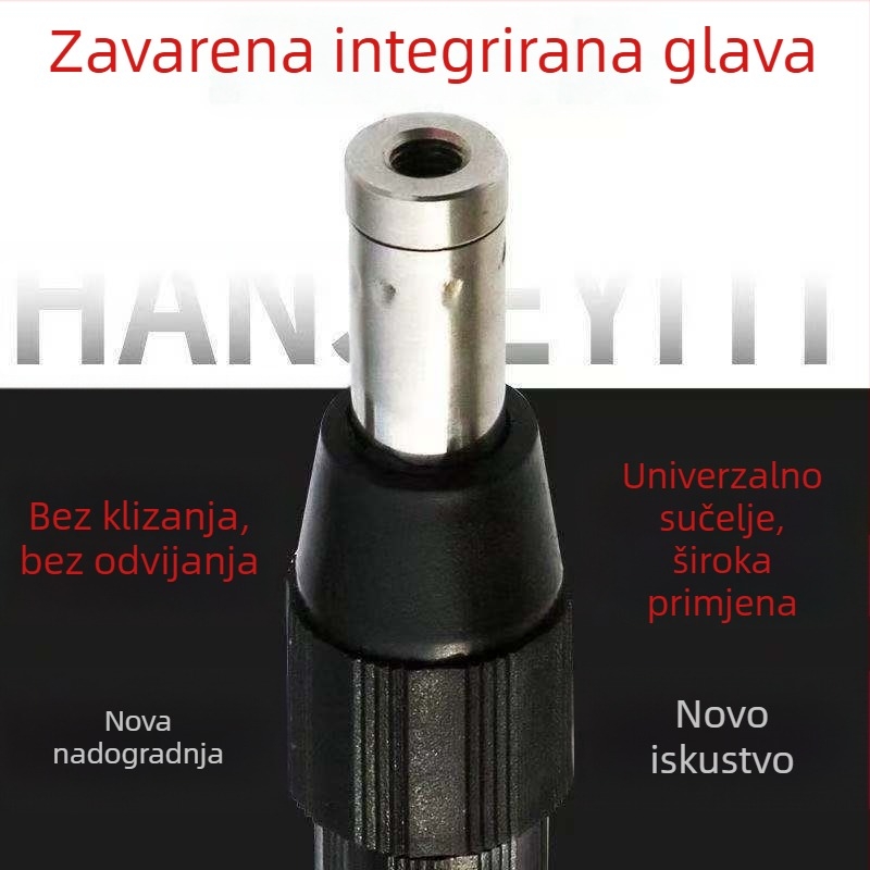 Nerđajući čelični zavareni integrirani štap, izvlačivi višedijelni dizajn, težina 1000 g