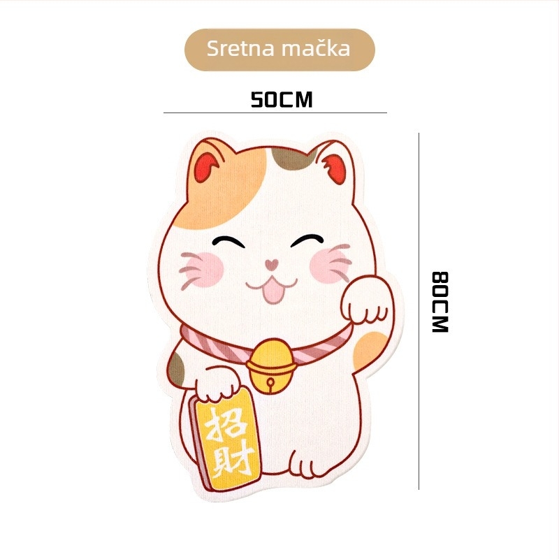 Mačja grebalica – zidna naljepnica, cartoon dizajn, otporna na habanje, poliester, WB marka, 100 komada u pakiranju