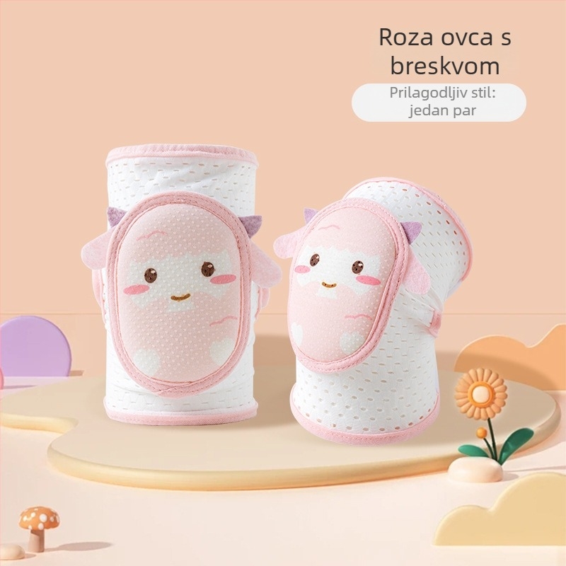 Dječji štitnici za koljena i laktove, prilagodljivi, prozračna mreža, za puzanje i hodanje, ljetna verzija