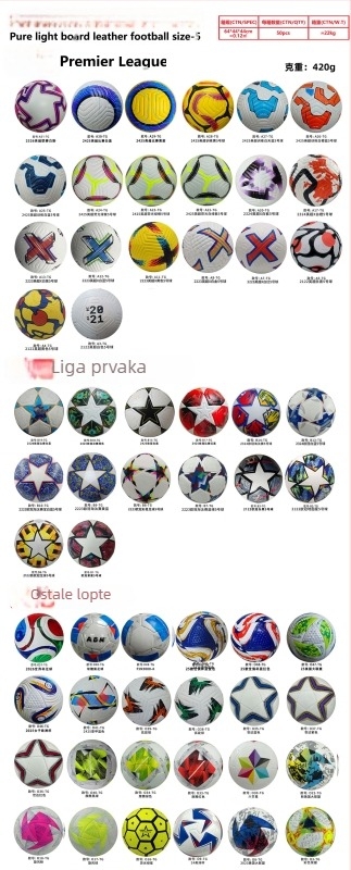 Nogometna lopta (PU materijal; šivanje strojem; No. 3/4/5; prilagodba)