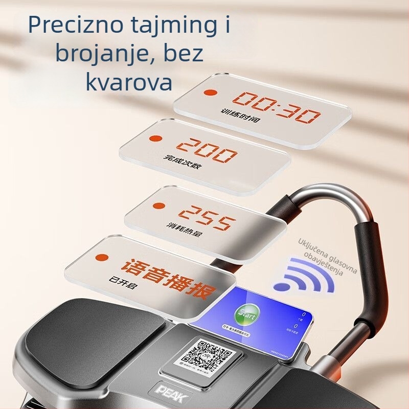 Četverokolni Ab Wheel s automatskim povratom – nije sklopiv, model: Four-wheel Flat Plate Support Ab Wheel, težina 2,3 kg, pogodan za ured, dom i vani