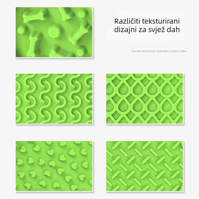 Silikonska posuda za kućne ljubimce i podlož za lizanje sa usisnim čepom – polagano hranjenje, višenamjenski