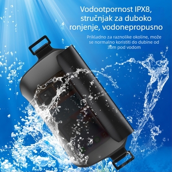 Vodootporna tašna za struk za plivanje i aktivnosti na otvorenom — TPU materijal, kapacitet 0,8 L, vodootporna tkanina