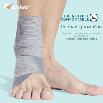 Relix gležanjski ortoz od materijala nylon-latex-silk; fiksacija gležnja; pogodno za trčanje, nogomet i košarku