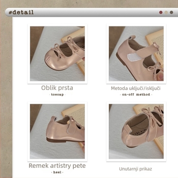 Xshx Baletanke za djevojčice – gornji dio od Mercerizirane mikrovlaknaste kože, gumena potplat, Velcro zatvarač, dobna skupina 1–12 godina, proljeće i jesen