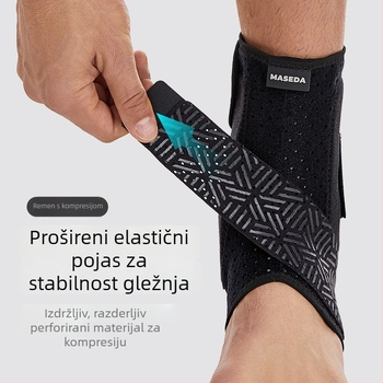Prozračan gležni steznik za sport s perforacijama – podržava gležanj i štiti zglob