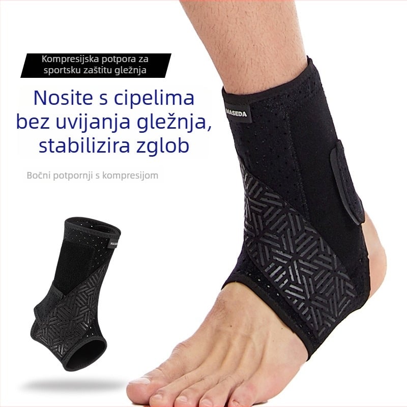Prozračan gležni steznik za sport s perforacijama – podržava gležanj i štiti zglob