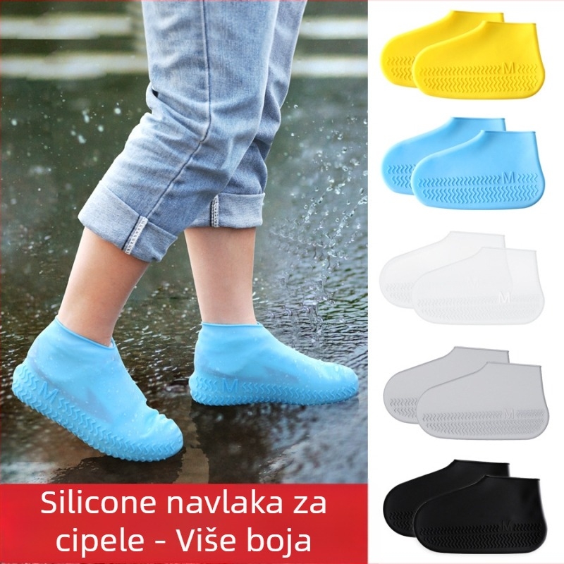 Le Chun silikonska kišna zaštita za cipele — vodootporna i protuklizna, prilagodljiva