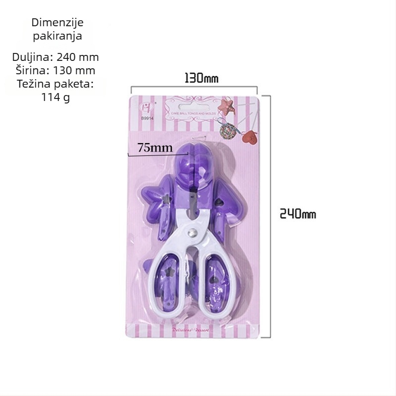 Set plastičnih kalupa za kolače s nepravilnim oblikom, za lizalice