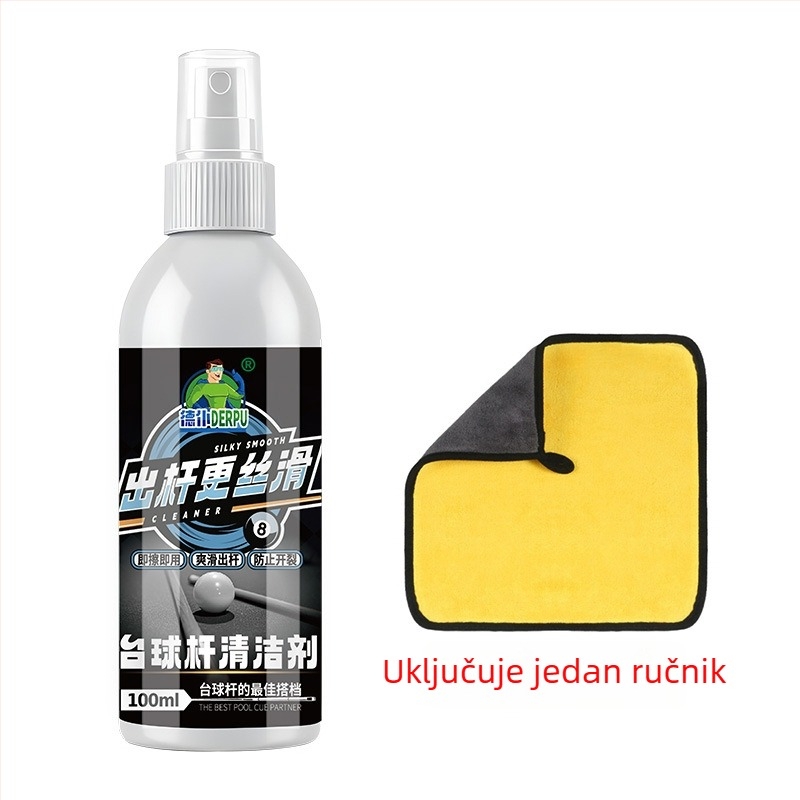 Čistač šipke za bilijar s neutralnom formulom, 10 sekundi brzog djelovanja, 260 ml bočica, 0,15 kg, 48 bočica u kartonu