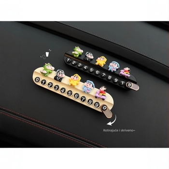 Plastična kartica za parkiranje autom s kontakt telefonom, model Drugo, bez prilagodbe