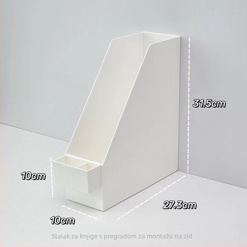 Kutija za skladištenje na stolu — plast, kapacitet 2 L, moderni minimalistički stil, jednobojna, set od 24 komada
