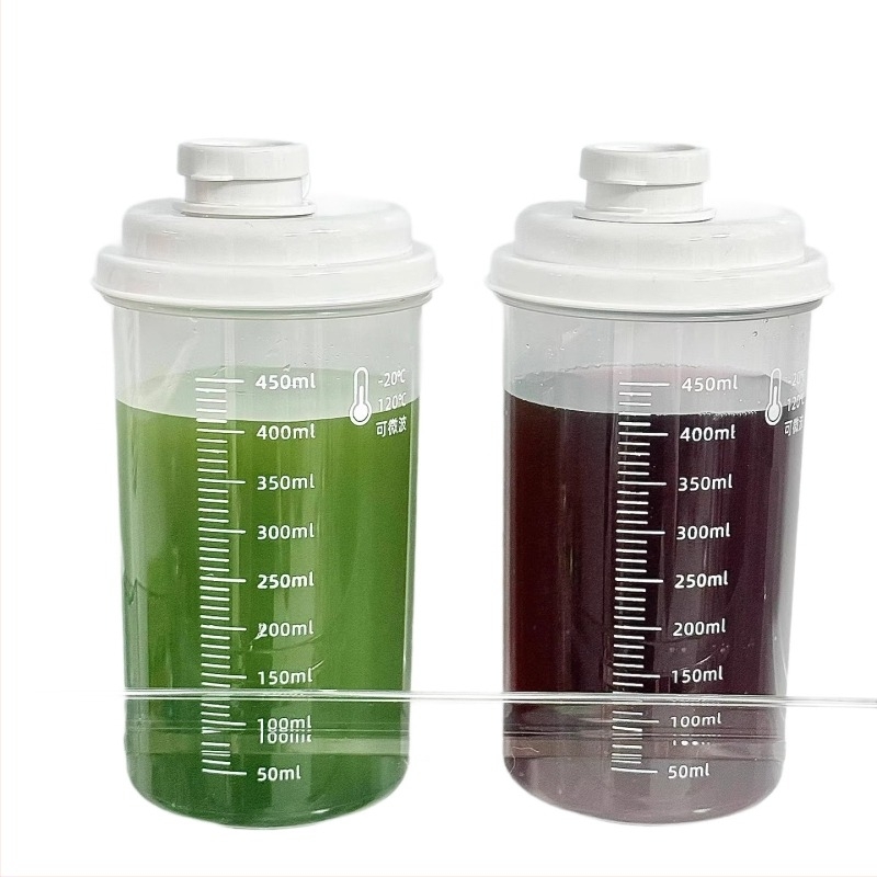 Prijenosna plastična šalica s brtvnim poklopcem, prehrambeno-sigurnosni plast, pogodna za kavu i sojino mlijeko, visoka temperaturna otpornost