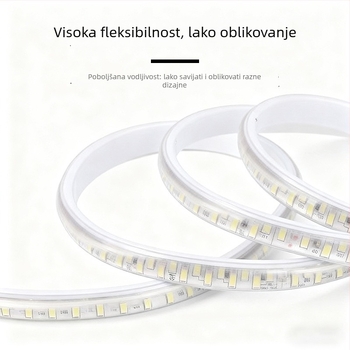 Monohromatska LED traka, 110V vanjska IP65, 5730 LED, 180 LED/m, 18W