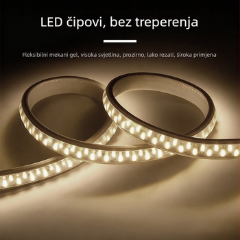 Monohromatska LED traka, 110V vanjska IP65, 5730 LED, 180 LED/m, 18W