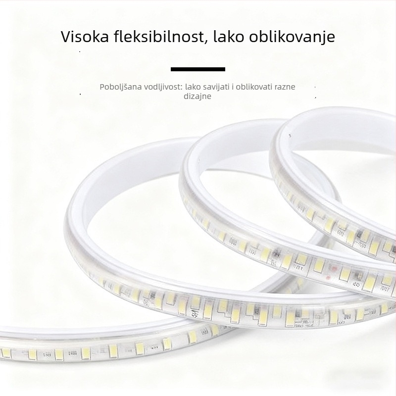 Monohromatska LED traka, 110V vanjska IP65, 5730 LED, 180 LED/m, 18W