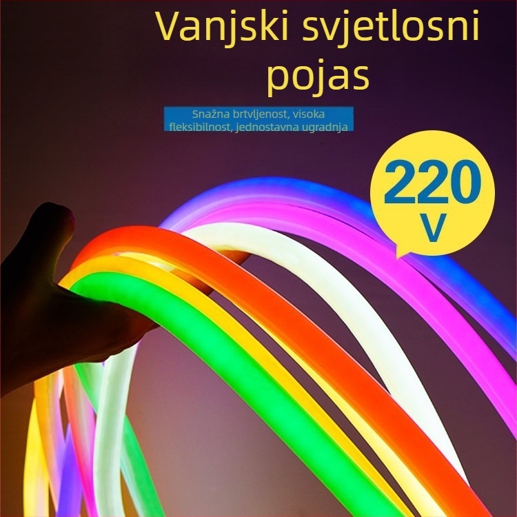 LED traka svjetla, 60 LED, 5050, 220V, vodootporna