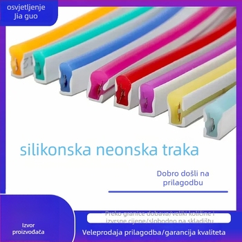 Silikonski vodootporni neon LED trak za vanjske natpise, 12V ulaz, Cree 5630 LED dioda