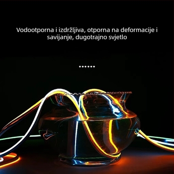 Silikonski vodootporni neon LED trak za vanjske natpise, 12V ulaz, Cree 5630 LED dioda