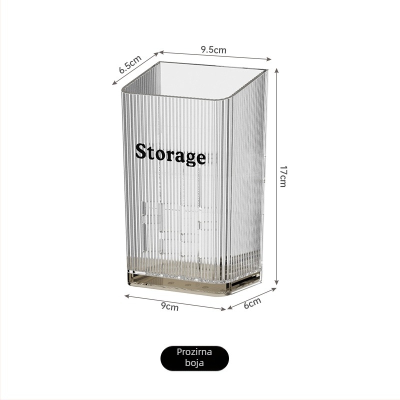 Zidni držač za štapiće s bezbušnom ugradnjom, drenazijski dizajn, PP materijal, višenamjenski kuhinjski organizator