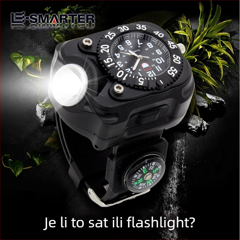LED svjetiljka za zapešće, 5W snage, 2400 mAh punjiva baterija, ABS kućište, domet 50–100 m