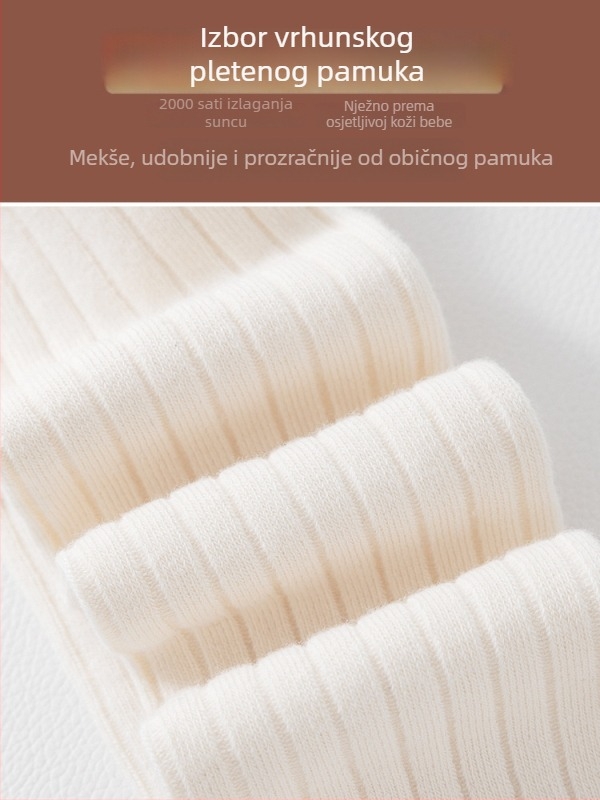 Dječje capri tajice za djevojčice, 82% pamuk, zima, jednobojne, prozračne